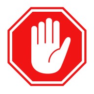 Simple,Red,Stop,Roadsign,With,Big,Hand,Symbol,Or,Icon